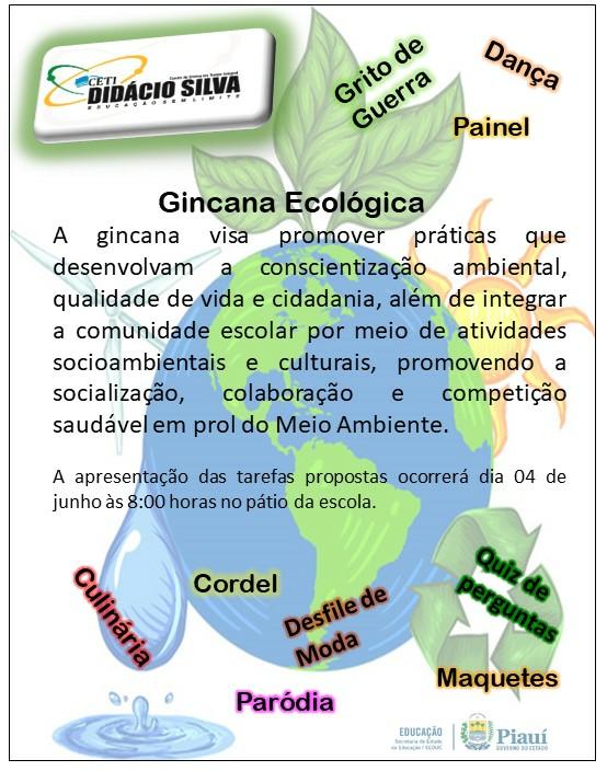 CETI Didácio Silva realiza 1ª Gincana Ecológica