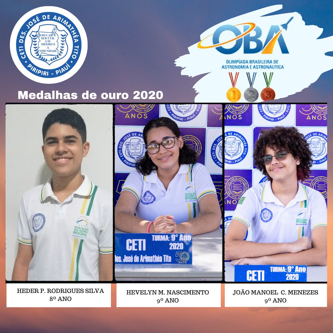 Alunos do campus Paracambi são medalhistas na Olimpíada Brasileira